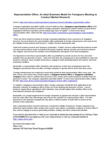 外国公司在新加坡设立业务的四种方式 - 第2张 - 新加坡企业服务中心 外国公司在新加坡设立业务的四种方式 - 第2张