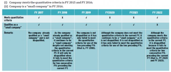 新加坡新成立公司如何在前两个财年确定其小型公司资格？ - 第2张