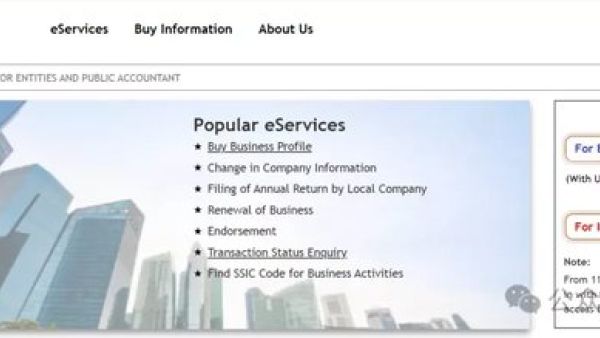 新加坡Bizfile新门户的用户界面亮点解析