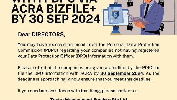 新加坡公司DPO注册在ACRA BizFile+上不可用的生效日期是什么？